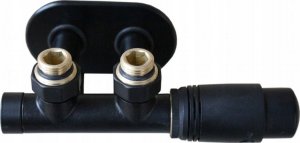 Invena Invena zestaw termostatyczny zespolony PROV typu duoplex do dolnego podłączenia, czarny CZ-91-015 26