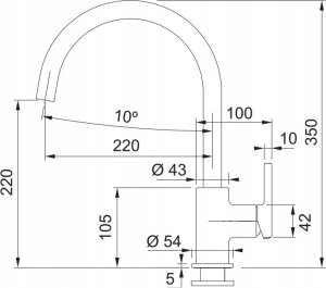 Bateria kuchenna Franke Franke bateria kuchenna Lina XL chrom 115.0693.228 2