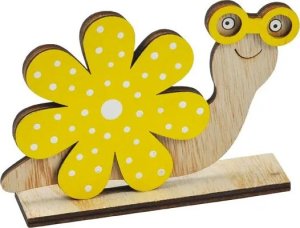 Dekoracja świąteczna MFP paper ślimak żółty kwiatek 12,5cm 2221600 1