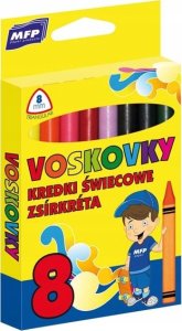 MFP paper kredki woskowe trójkątne w zestawie 8 kolorów 6300339 1