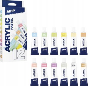 MFP paper farby akrylowe zestaw pastel+metal 12 x 12ml 6300392 1