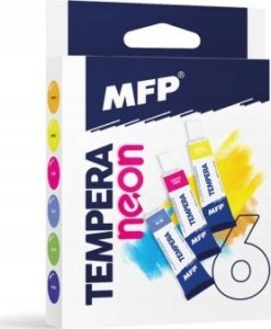 MFP paper farba tempera zestaw 6szt.  12ml NEON 6300607 1