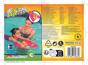 Bestway Deska do pływania Swim Safe 42 x 32 cm 20