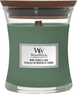 WoodWick Yankee Candle - WW Medium Hourglass - Mint Leaves & Oak 5
