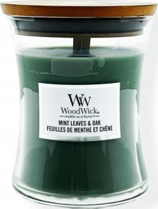 WoodWick Yankee Candle - WW Medium Hourglass - Mint Leaves & Oak 8