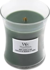 WoodWick Yankee Candle - WW Medium Hourglass - Mint Leaves & Oak 10