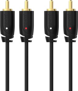 Kabel Sinox Sinox PRO Phono kabel. 1m. Sort 1