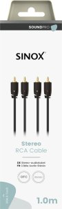 Kabel Sinox Sinox PRO Phono kabel. 1m. Sort 2