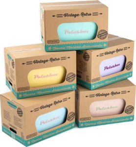 Polarbox POLARBOX Lilac - Yellow Classic retro cooler bag, 12L 3