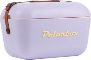 Polarbox POLARBOX Lilac - Yellow Classic retro cooler bag, 12L 4