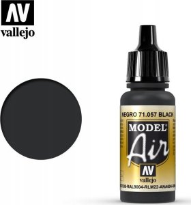 Vallejo Vallejo 71.057, 17 ml, Black, Matte, Bottle 1