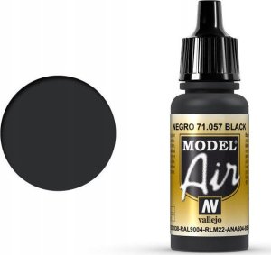 Vallejo 71.057, 17 ml, Black, Matte, Bottle 2