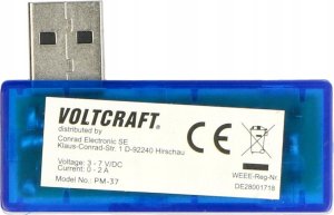 Voltcraft USB adapter pomiarowy digitalVOLTCRAFTPM-37CAT IVisning (counts): 999 5