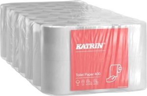 Katrin Papier toaletowy Classic 400 2-warstwowy 48m 42 rulonów/karton 104834 - (42 rulonów na karton) 2