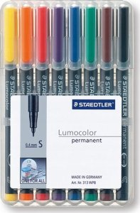 Staedtler Staedtler 313 WP8, Black, Blue, Brown, Green, Orange, Red, Violet, Yellow, Black, Polypropylene (PP), 0.4 mm, 1 pc(s) 1