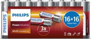 Philips Philips Power Alkaline Battery LR6P32FV/10, Single-use battery, AA, Alkaline, 1.5 V, 32 pc(s), 5 year(s) 1