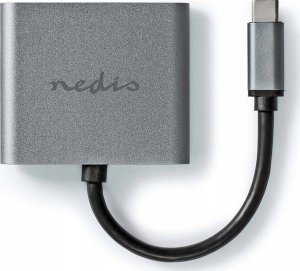 Adapter USB Nedis Nedis USB-C™ Adapter USB 3.2 Gen 1 | USB-C™ Stecker | 2x HDMI™ | | 4K@30Hz | 0.10 m | Rund | Vernickelt | PVC | Schwarz | Box 2