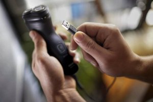 Philips Philips X3051/00, Rotation shaver, Black, Battery, Nickel-Metal Hydride (NiMH), 45 min, 1 h 3