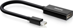 Adapter AV Philips Philips Mini DisplayPort to HDMI SWV2128W/10, HDMI, Mini DisplayPort, Female, Male, Black, 1 pc(s) 1