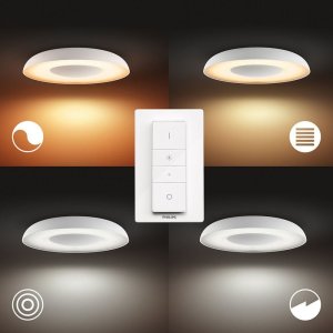 Philips Hue White ambience Still ceiling light, Smart ceiling light, Bluetooth/Zigbee, White, LED, Non-changeable bulb(s), Variable 5
