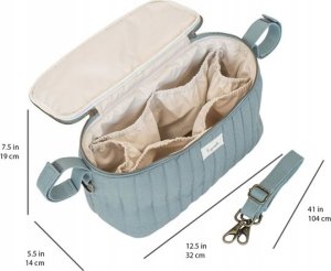 3 Sprouts Koszyk do przechowywania na wózek i wózek dziecięcy (Organizer), Kołdra/Balsam zielony 5