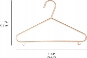 3 Sprouts 3 Sprout Wieszak z pszennej słomy (15 szt.) Krem 2