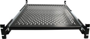 StarTech StarTech.com 2U Sliding Server Rack Mount Shelf - 20 to 30in Adjustable Mounting Depth - Vented - 50lb - Heavy Duty Universal 19” Rack Shelf for Equipment Rack - 24in Deep, Adjustable shelf, Black, Steel, 22.7 kg, 2U, EIA RS310-C 2