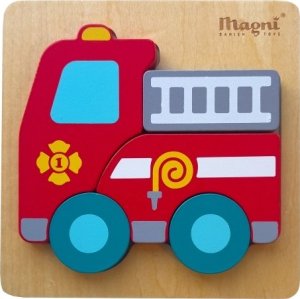 Magni Brandbil puslespil  / Fire truck puzzle 2