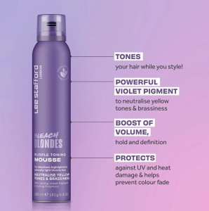 Lee Stafford Lee Stafford - Bleach Blondes Purple Tone, Toning Mousse 200 ml 2