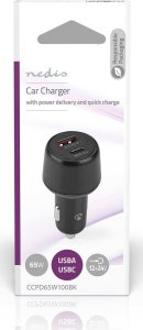 Ładowarka Nedis Nedis Car Charger, Auto, Cigar lighter, 20 V, Black 6