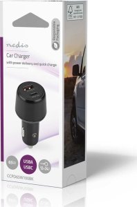 Ładowarka Nedis Nedis Car Charger, Auto, Cigar lighter, 20 V, Black 7