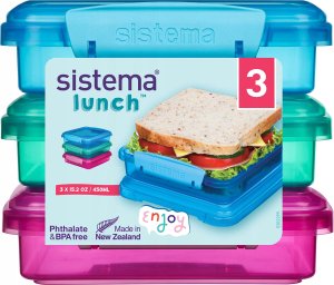 Sistema Sistema - Sandwich Box 3Pack 450ml 1