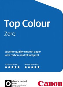 Canon Canon Top Color Zero A4 paper 90g / mÂ² - 500 sheets of satined paper FSC (95Âµm thickness, 160 degrees of whiteness, CO2-neutral) 1