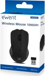 Mysz Ewent Ewent EW3221, Ambidextrous, Optical, RF Wireless, 1200 DPI, Black 2