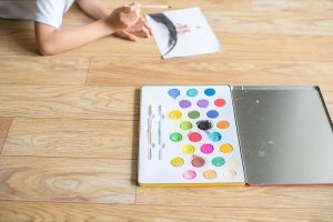 Vilac Vilac Vandfarver i metalæske - Regnbue 7