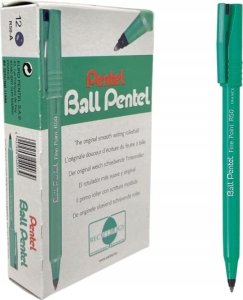 Pentel Rollerpen Ball Pentel R50 sort 0,5 mm - (12 stk.) 1