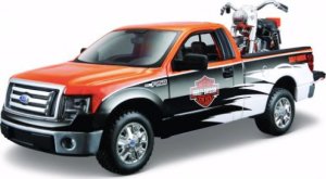 Revell Harley-Davidson pick-up w/motor cycle 1:24 ass. 1