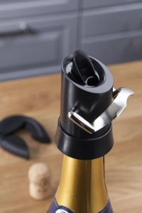 Vacu Vin Vacu Vin Champagne Saver, Black, Silver 9