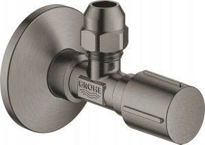 Grohe Grohe vinkelventil 1/2' - Børstet Hard Graphite, Hjørneventil, selvforseglende gevind 1