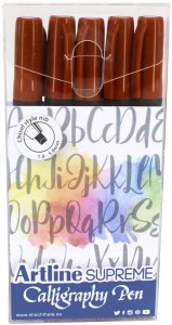 Artline Artline Supreme Calligraphy Pen 5/set sepia 1