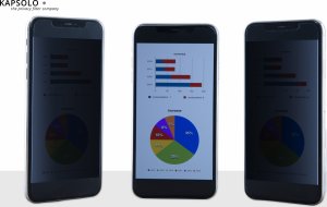 KAPSOLO KAPSOLO 2-Way Adhesive Privacy HTC U12 Life, 15.2 cm (6"), Smartphone, 3H, Privacy, 4 g 5