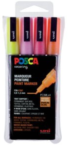 Posca Posca - PC3M - Fine Tip Pen - Glitter pink, 4 pc /Arts and Crafts /Multi 2