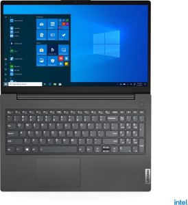 Laptop Lenovo V15 G2 ITL 82KB - Core i5 1135G7 / 2.4 GHz - 8 GB RAM - 256 GB SSD NVMe - 15.6" 1920 x 1080 (Full HD) - Iris Xe Graphics - Wi-Fi Bluetooth - Win 10 Pro 64-bit - sort - kbd: Nordisk 6