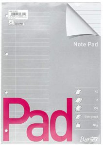 Bantex STANDARDBLOK A4 w linię HULLET 2-PAKK 2