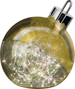 Dekoracja świąteczna Sompex Sompex Led Ball Globe D:25 Gold - 72226 1
