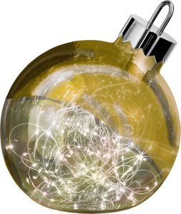 Dekoracja świąteczna Sompex Sompex Led Ball Globe D:20 Gold - 72221 1