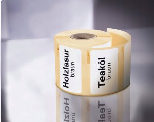 AVERY Avery A1933081, White, Rectangle, Permanent, Black on white, Roll, Polyester 5