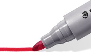 Staedtler Lumocolor Flipchart-Marker 356/356B, etui na 8 sztuk, uzupełnialne, DRY SAFE, można prać, zablokowana końcówka, - 1 Stück (356 SWP8) 4