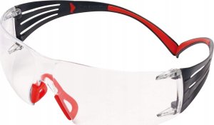 3M 3M 7100148026, Safety goggles, Grey, Red, Transparent, Polycarbonate (PC), Polycarbonate, Box 1