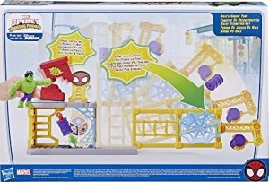 Figurka Marvel Marvel Spidey and His Amazing Friends Hulk''s Smash Yard, Action/Adventure, Spider-Man & Hulk, 3 yr(s), Multicolour, Plastic 3